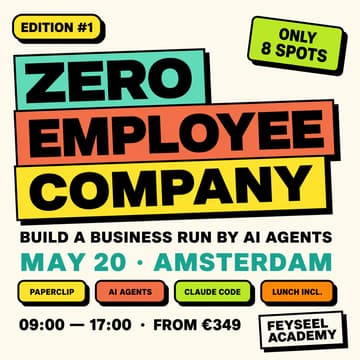 Cover Image for Zero Employee Company Masterclass — From Solo Founder to AI-Powered Operator in One Day