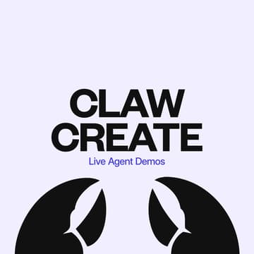 Cover Image for ClawCreate: Live Agent Demos ($1,000 Prize)