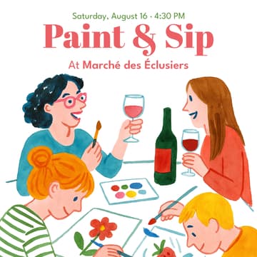 Cover Image for Paint & Sip: Tote bag edition