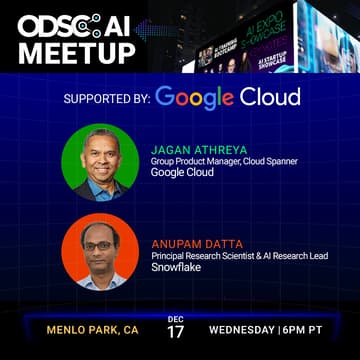 Cover Image for Google Cloud x ODSC AI Meetup - Menlo Park, CA