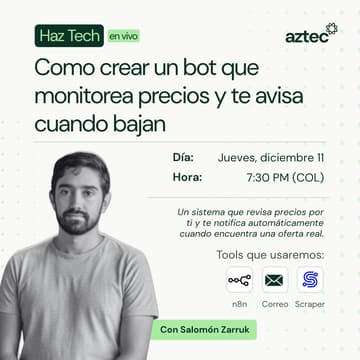 Cover Image for Cómo crear un bot que monitorea precios y te avisa cuando bajan