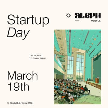 Cover Image for Startup Day - Aleph March '26