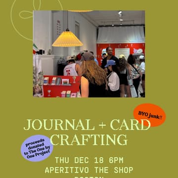 Cover Image for Journal + Card Crafting Night at Aperitivo The Shop