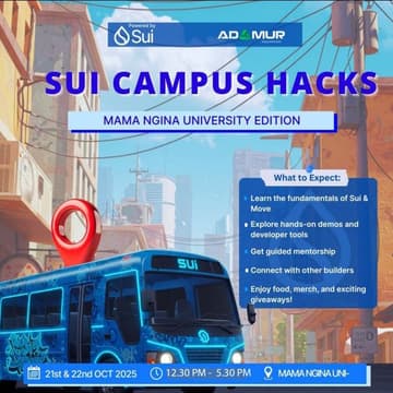 Cover Image for Sui  Campus tour: Mama Ngina edition💙