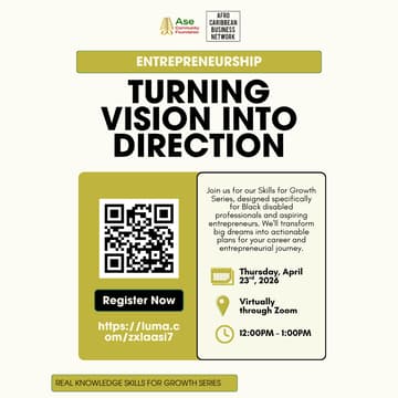 Cover Image for Skills for Growth Workshop: Turning Vision into Direction (ENTREPRENEURSHIP)