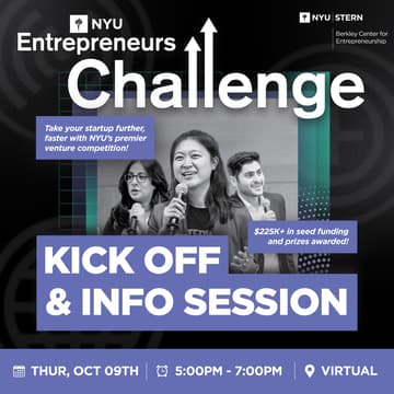 Cover Image for NYU Entrepreneurs Challenge Info Session