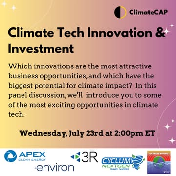 Cover Image for Climate Tech Innovation & Investment