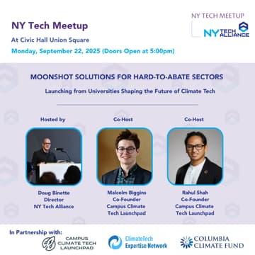 Cover Image for NY Tech Meetup - Climate Tech Edition