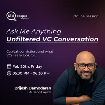 Cover Image for [Webinar] GTMDialogues Deep Dives: Ask Me Anything – Unfiltered VC Conversations