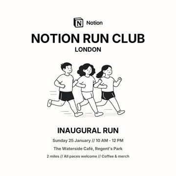 Cover Image for Notion Run Club London - Inaugural Run