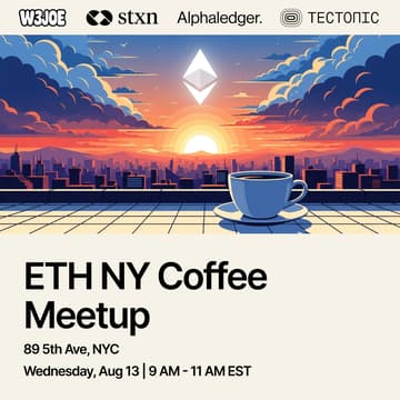 Cover Image for ETH NY Coffee Meetup w/W3JOE and STXN.