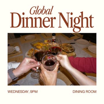 Cover Image for Global Dinner Night @ Circles House