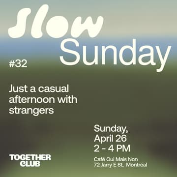 Cover Image for Slow Sunday no. 32 - Café Oui Mais Non