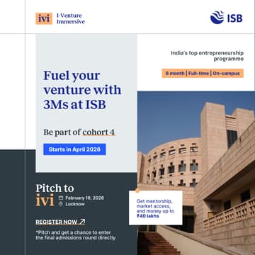 Cover Image for Pitch to ivi | Lucknow edition | February 16, 2026, | 10:00 AM - 3:00 PM