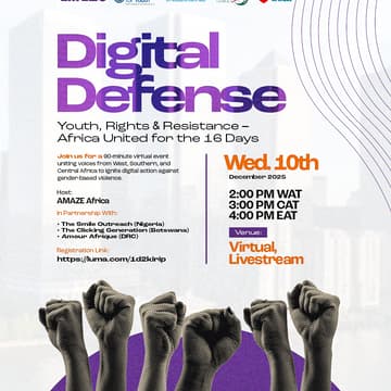 Cover Image for Digital Defense: Youth, Rights & Resistance – Africa United for the 16 Days