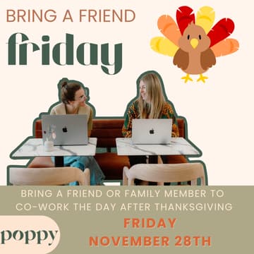 Cover Image for Bring a Friend Friday at Poppy | Thanksgiving