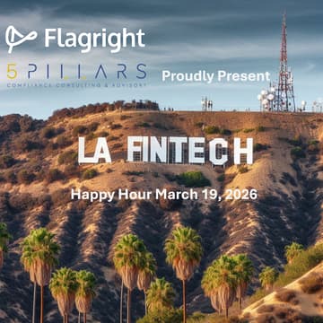 Cover Image for LA Fintech Connect Happy Hour - Sponsored by 5 Pillars and Flagright