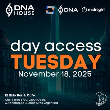 Cover Image for DNA House at Devconnect, Buenos Aires, November 18, 2025.