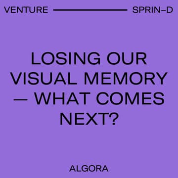 Cover Image for Losing our visual memory: What comes next?