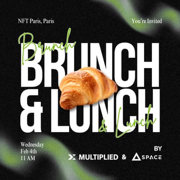 Cover Image for Founders & VCs Brunch and Lunch π₯ NFT Paris π«π·