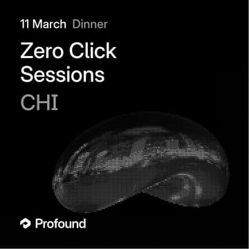 Cover Image for Zero Click Dinner CHI: March