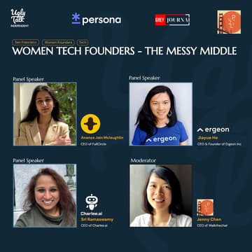 Cover Image for UGLY TALK: WOMEN TECH FOUNDERS - The Messy Middle