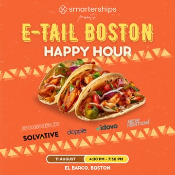 Cover Image for Smarterships Boston Happy Hour: Sponsored by Solvative, New Edition, Vidovo & Dopple!