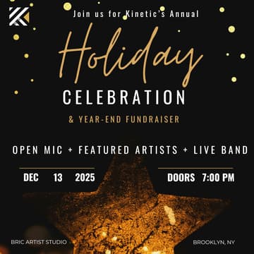 Cover Image for Join us Sat, Dec 13 @ BRIC for our Annual Holiday Celebration + Fundraiser