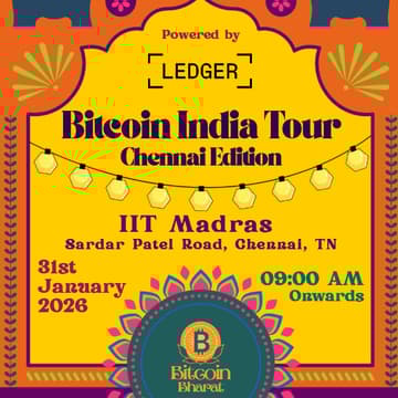 Cover Image for Bitcoin India Tour- Madras Edition