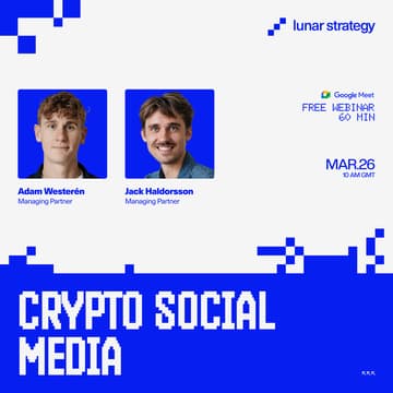 Cover Image for WEBINAR: Social Media Marketing in Crypto