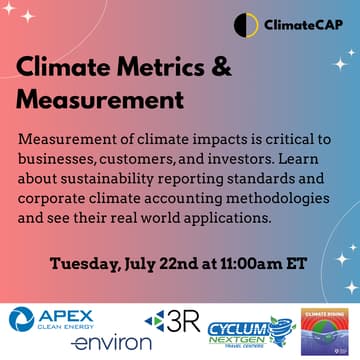 Cover Image for Climate Metrics & Measurement