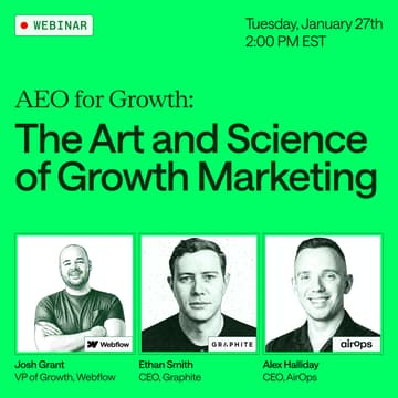 Cover Image for AEO for Growth: The Art and Science of Growth Marketing