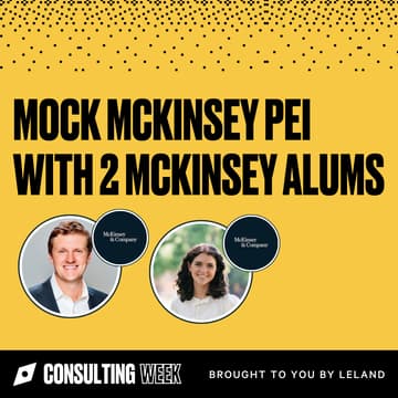 Cover Image for Mock McKinsey PEI with 2 McKinsey Alums