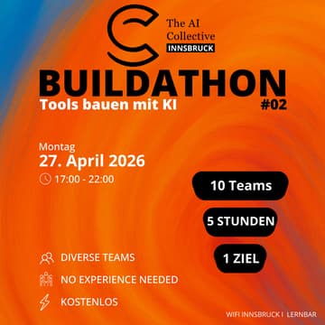 Cover Image for 💡 The AI Collective Innsbruck | Buildathon #2 - Lokale Probleme, smarte Lösungen