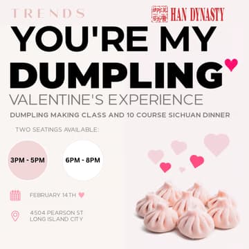 Cover Image for "YOU'RE MY DUMPLING" VALENTINE'S EXPERIENCE