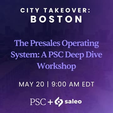 Cover Image for The Presales Operating System: A PSC Deep Dive Workshop