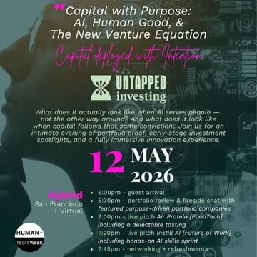 Cover Image for Capital with Purpose: AI, Human Good, & The New Venture Equation