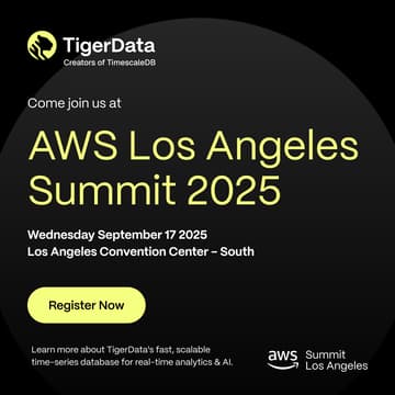 Cover Image for Meet TigerData at AWS Summit LA