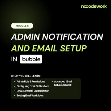 Cover Image for Module 6: Admin Notifications & Email Setup