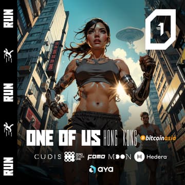 Cover Image for ONE OF US Run & Coffee / Aya, Cudis, Hedera, Moonring, 071Labs & FOMO Magazine