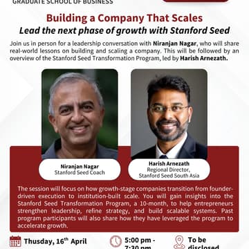Cover Image for Stanford Seed-Indore Info Session