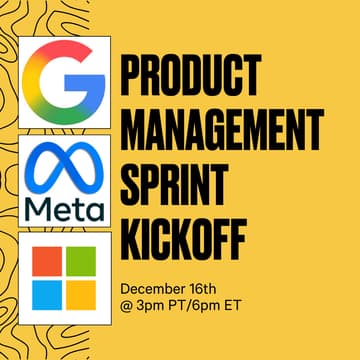Cover Image for Product Management Sprint Kickoff