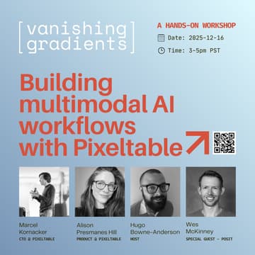 Cover Image for Building Multimodal AI Workflows with Pixeltable