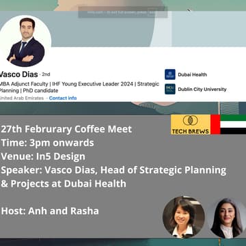 Cover Image for Dubai Health/Bio Coffee Club