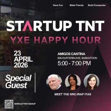 Cover Image for Startup TNT YXE HH w/ the IRAP ITAs