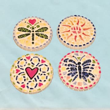 Cover Image for picto mosaic coasters