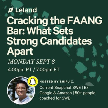 Cover Image for Cracking the FAANG Bar: What Sets Strong Candidates Apart