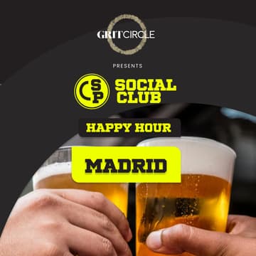 Cover Image for Madrid Happy Hour - Thursday 7th May (Sports Pundit x Grit Circle)