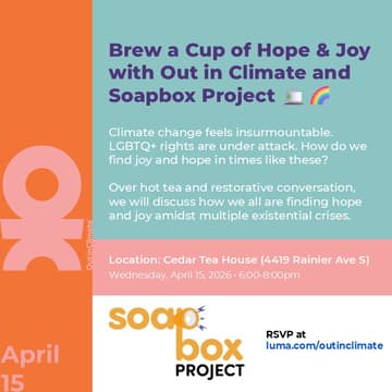 Cover Image for Brew a Cup of Hope & Joy with Out in Climate and Soapbox Project ๐ต๐