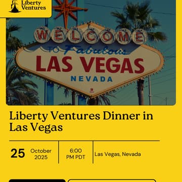 Cover Image for Liberty Ventures Dinner in Las Vegas